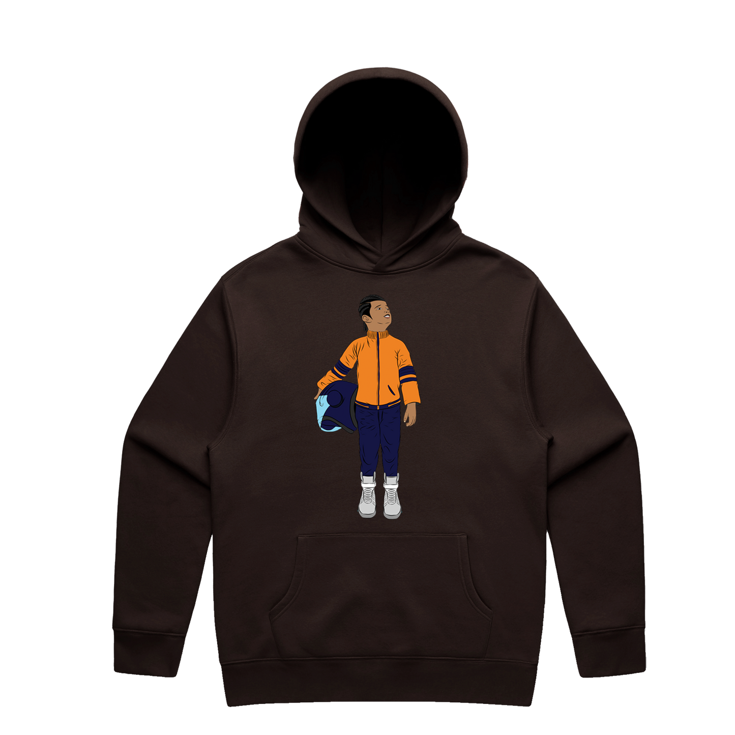 Black Boy Fly Unisex Pullover - Brown