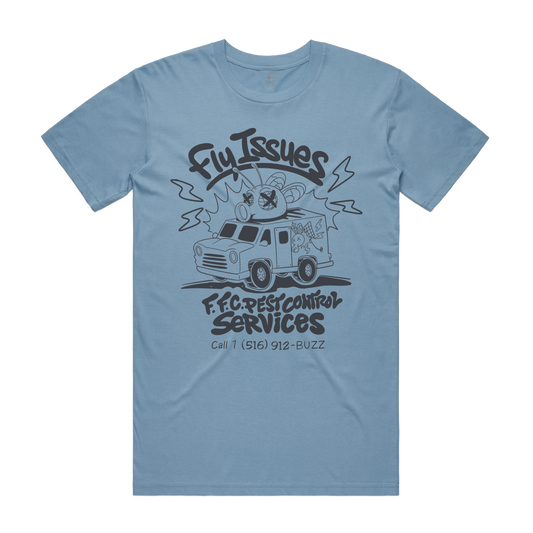Fly Issues T-Shirt - Carolina Blue