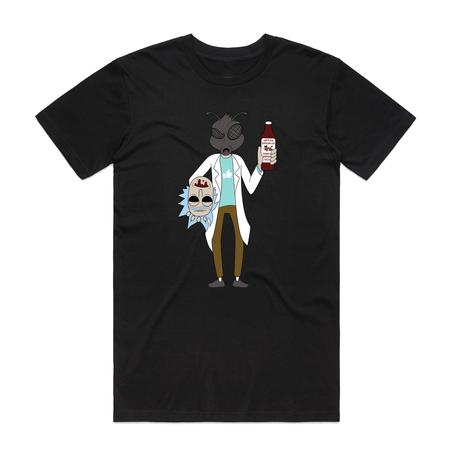 Fly Rick Unisex T-Shirt - Black