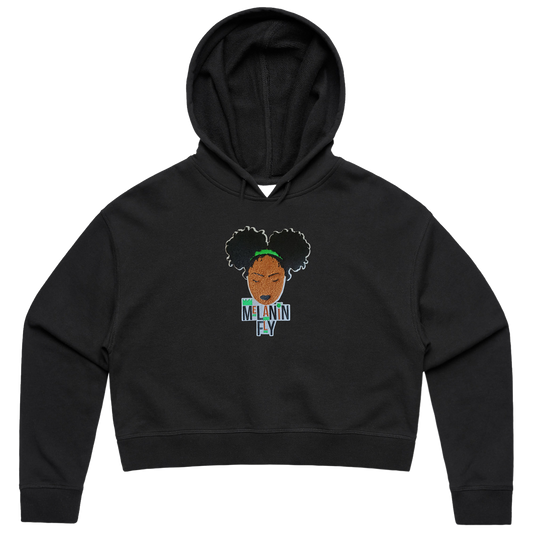 Melanin Fly Chenille Patch W/O's Crop Pullover