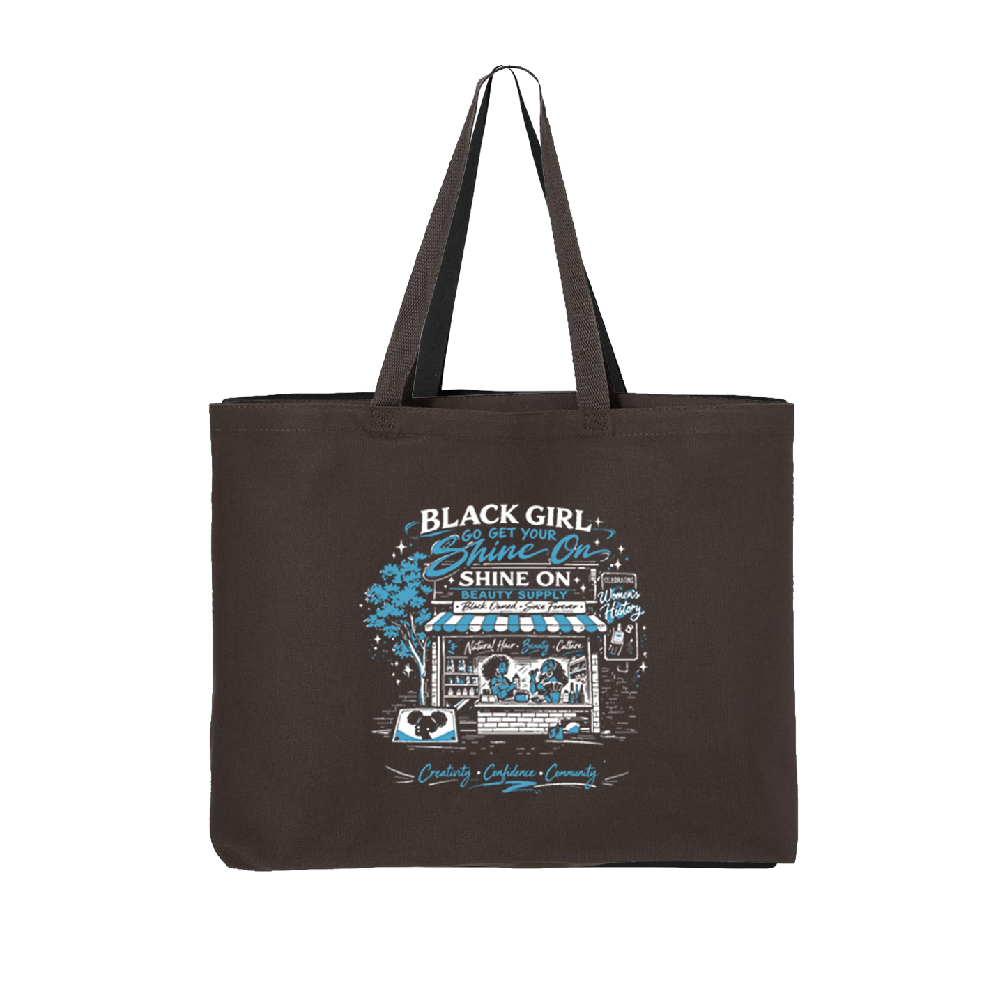 Shine On Beauty Supply Tote - Charcoal