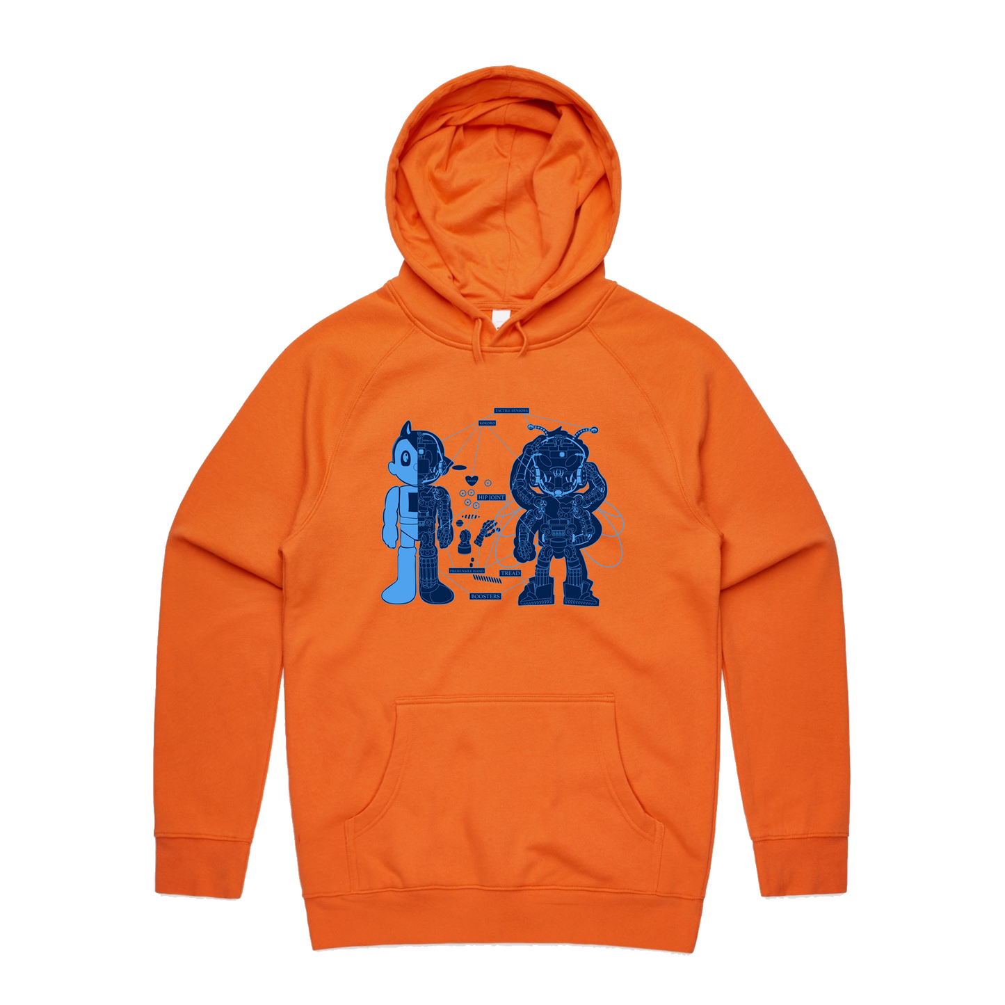 The Blueprint Unisex Pullover - Orange