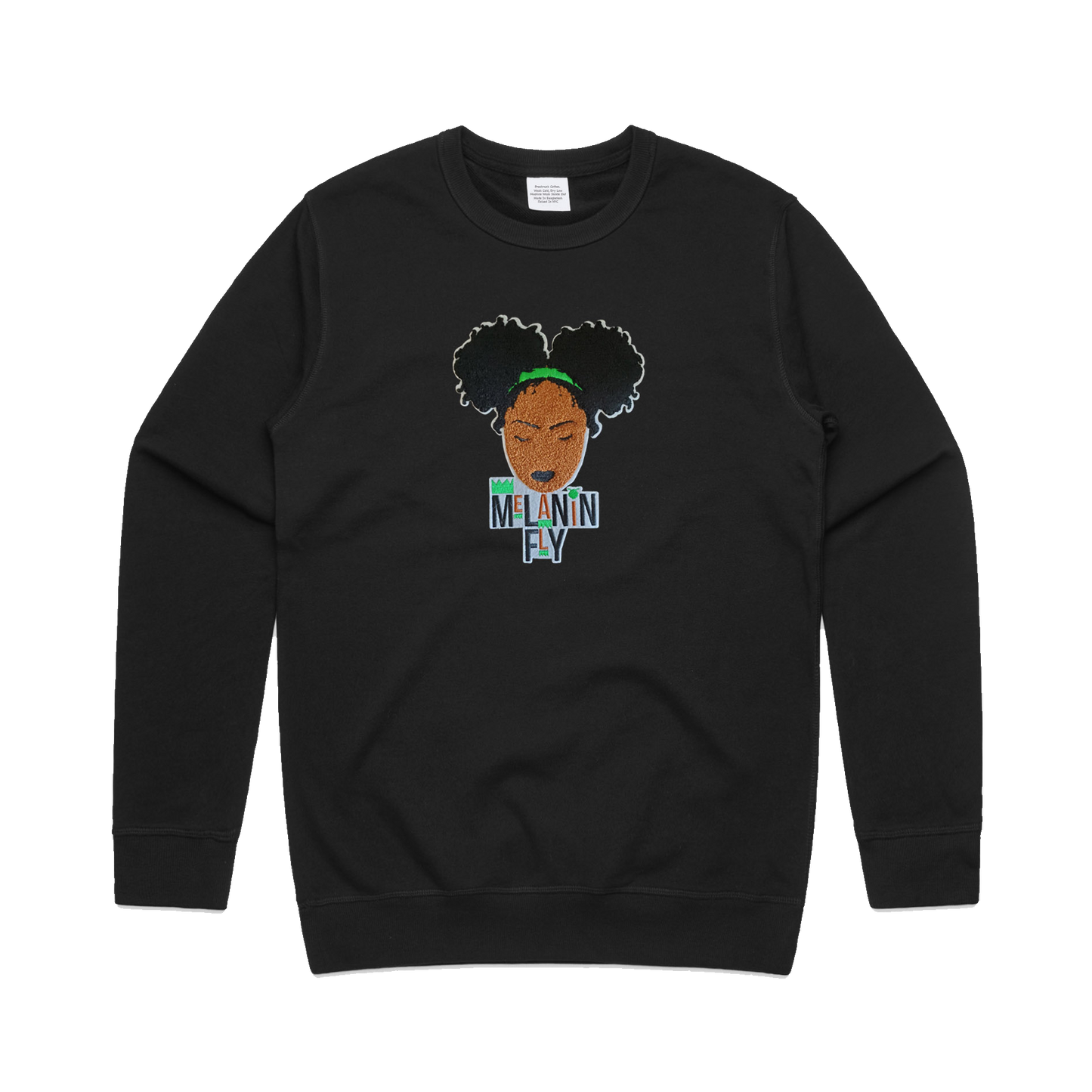 Melanin Fly Chenille Patch Unisex Sweatshirt