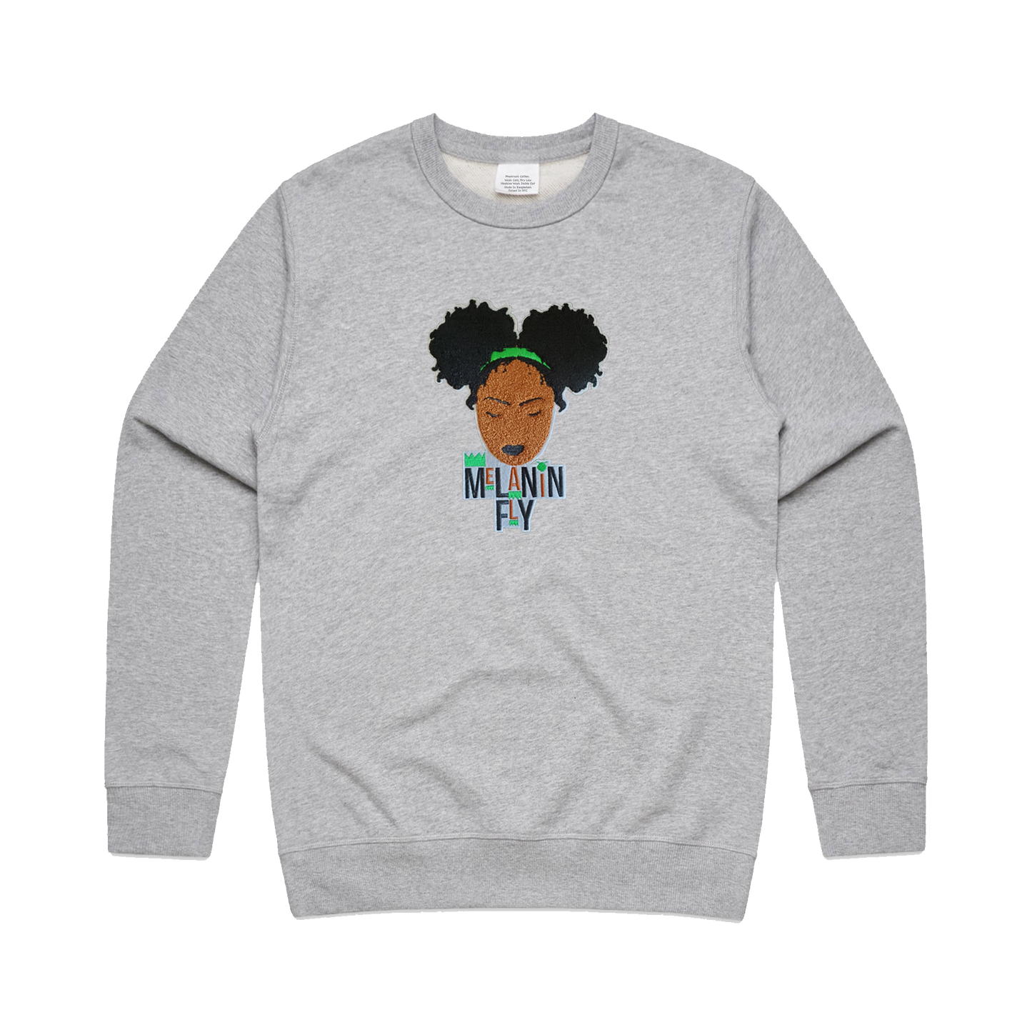 Melanin Fly Chenille Patch Unisex Sweatshirt