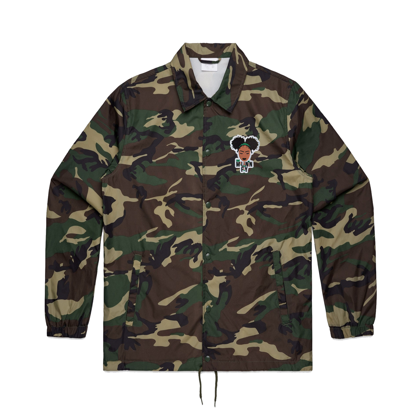 Melanin Fly Unisex Coach Jacket - Camo