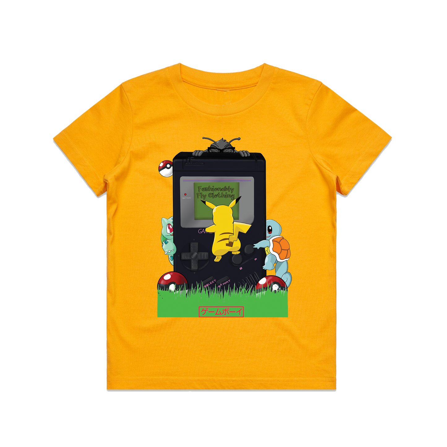 Retro Kids T-Shirt - Yellow Gold