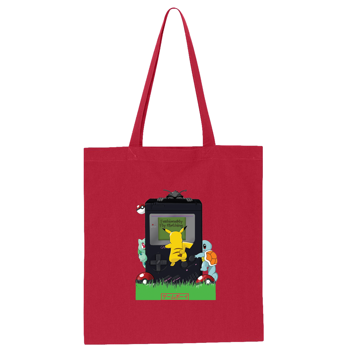 Retro Tote - Fire Red