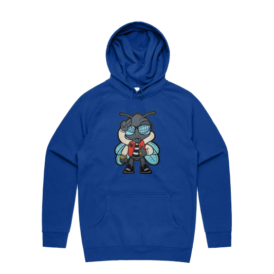 Fly Guy Chenille Patch Unisex Pullover - Royal Blue