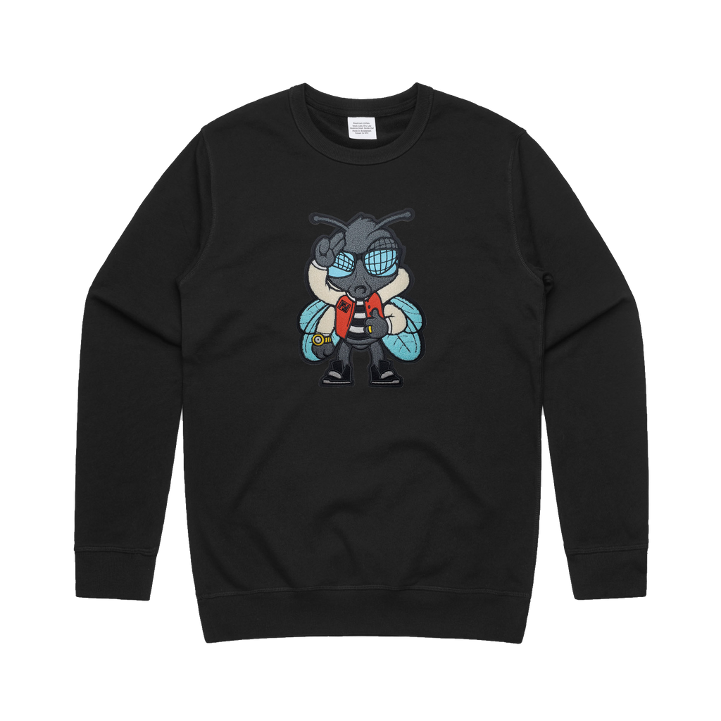 Buzzzy Chenille Patch Unisex Sweatshirt