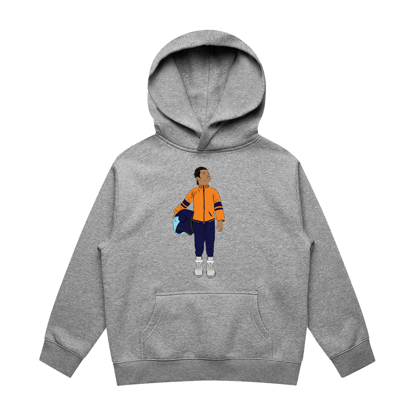 Black Boy Fly Youth Pullover- Heather Grey
