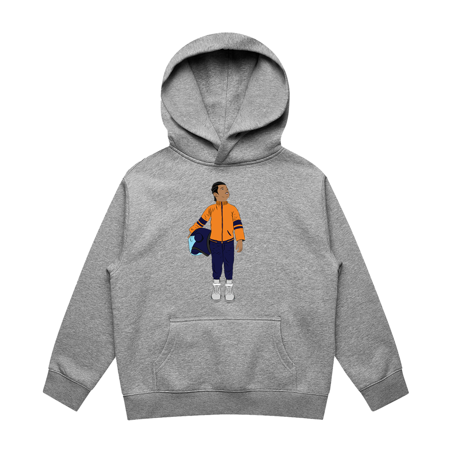 Black Boy Fly Youth Pullover- Heather Grey