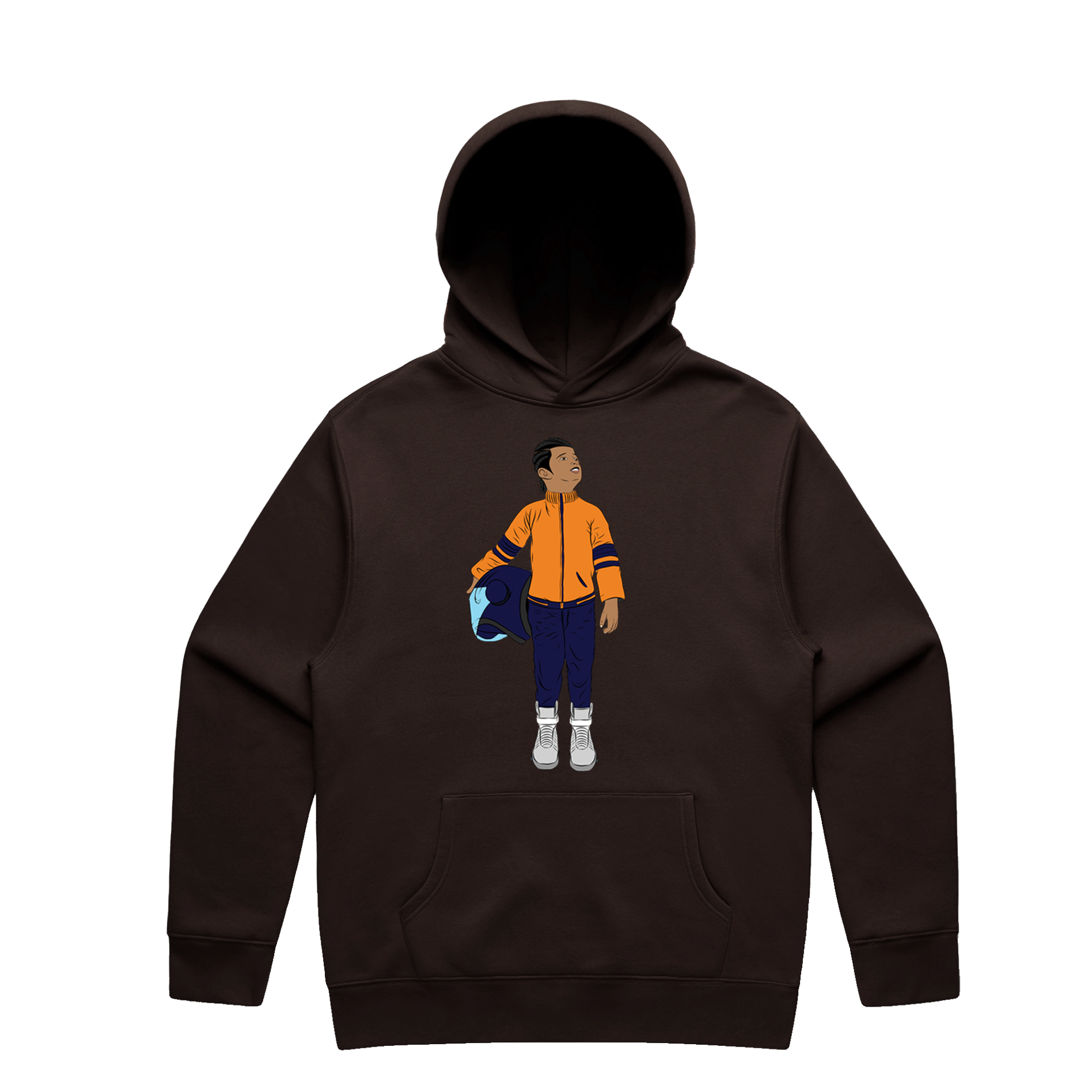 Black Boy Fly Unisex Pullover - Brown
