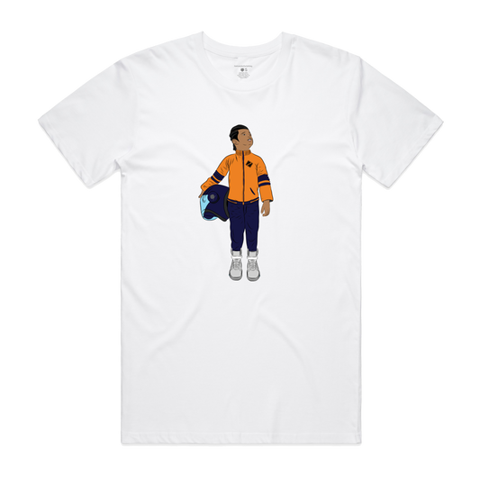 Black Boy Fly Unisex T-Shirt - White