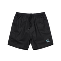 FFC Embroidered Patch Beach Shorts - Black