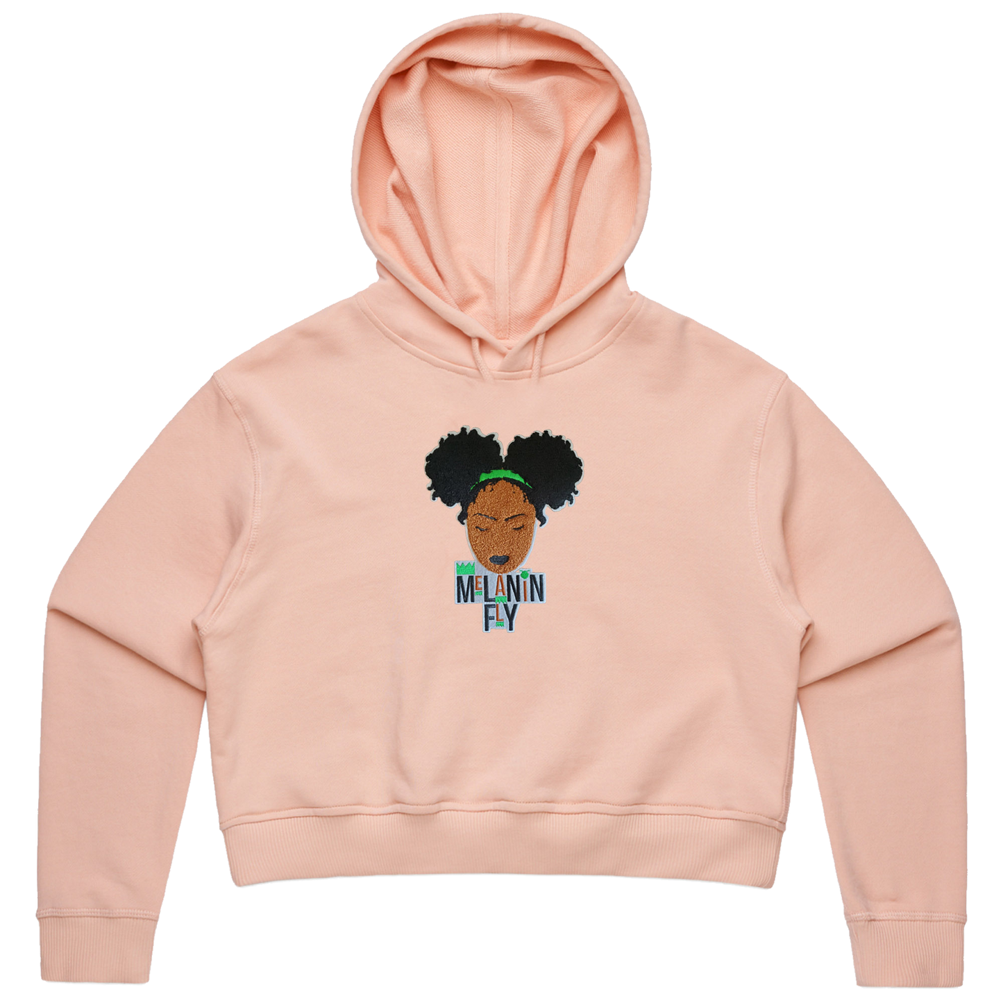 Melanin Fly Chenille Patch W/O's Crop Pullover