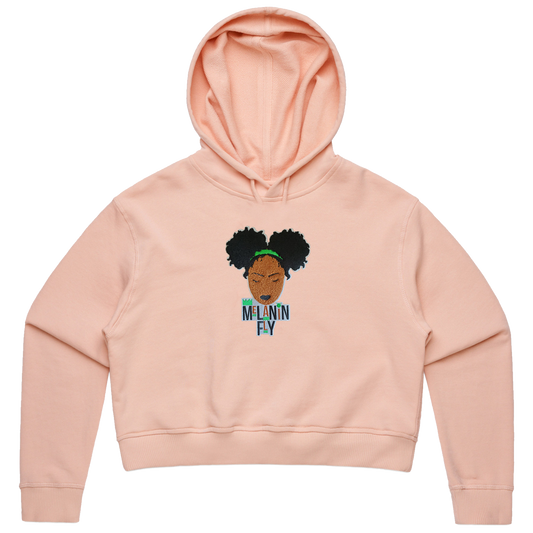 Melanin Fly Chenille Patch W/O's Crop Pullover