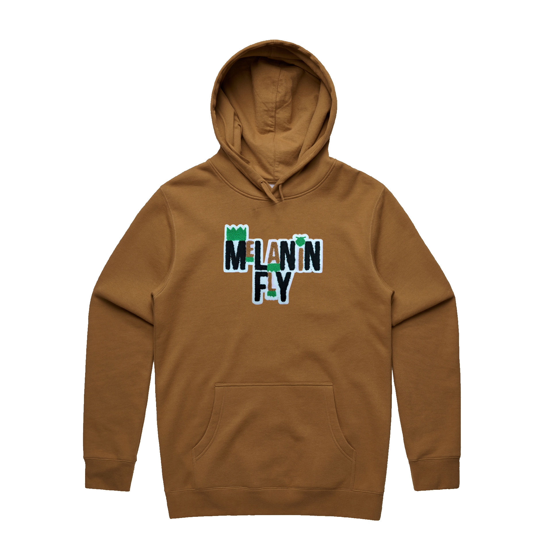Melanin Fly Words Chenille Patch Unisex Pullover