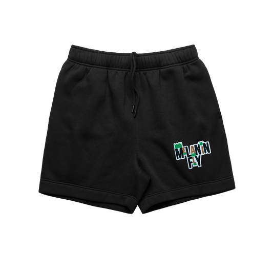 Melanin Fly Words Patch Track Shorts