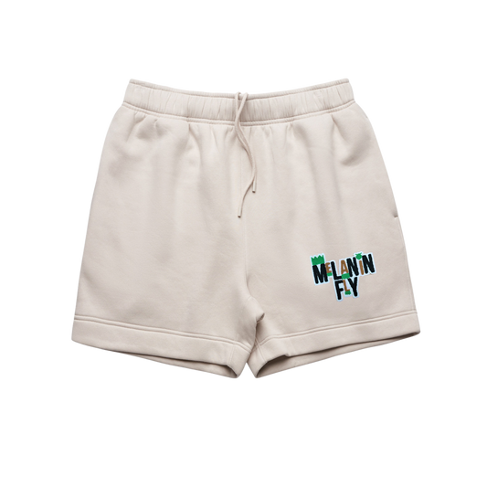 Melanin Fly Words Patch Track Shorts