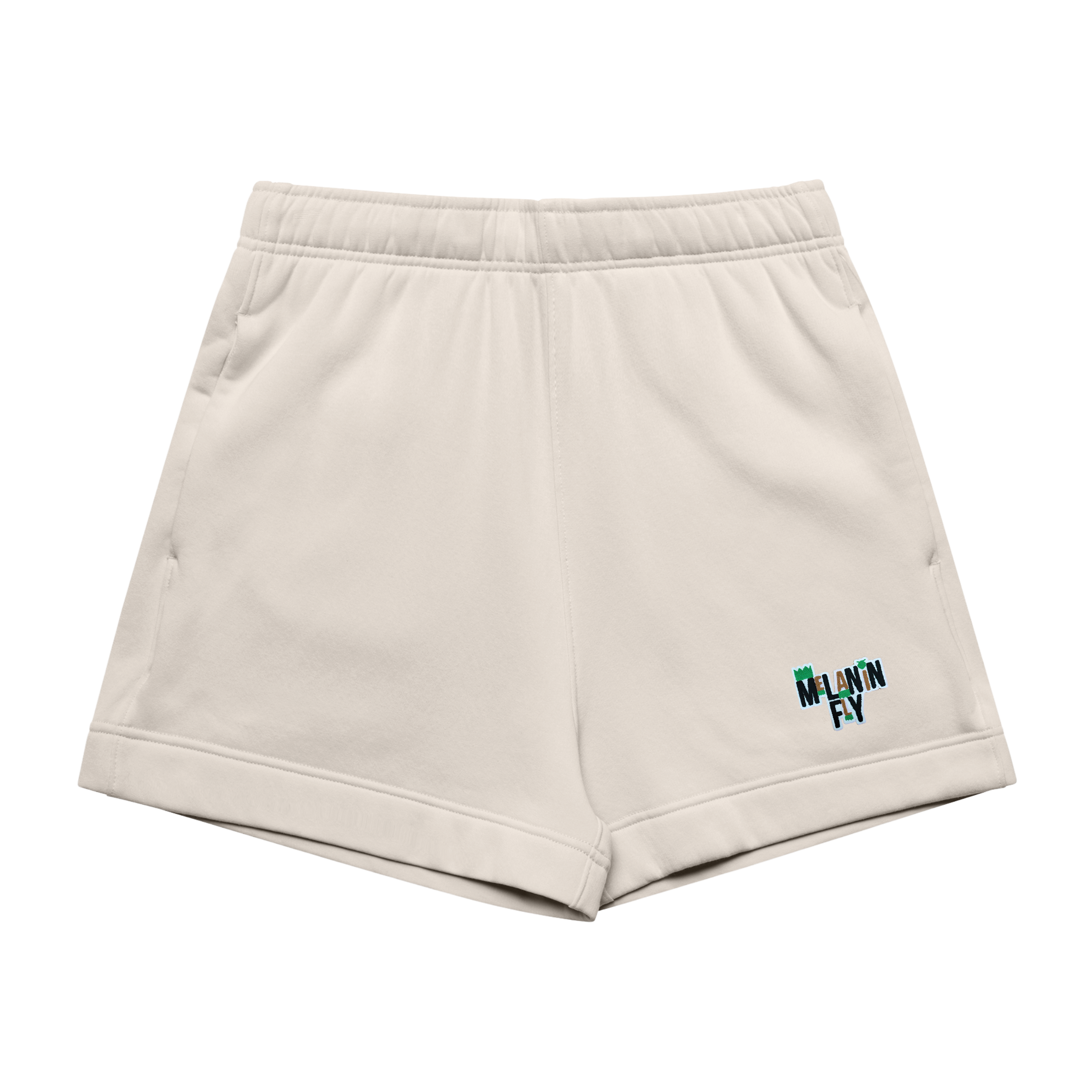 Melanin Fly Words Patch WO'S Track Shorts