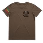 Tribal Mask Kids T-Shirt - Walnut