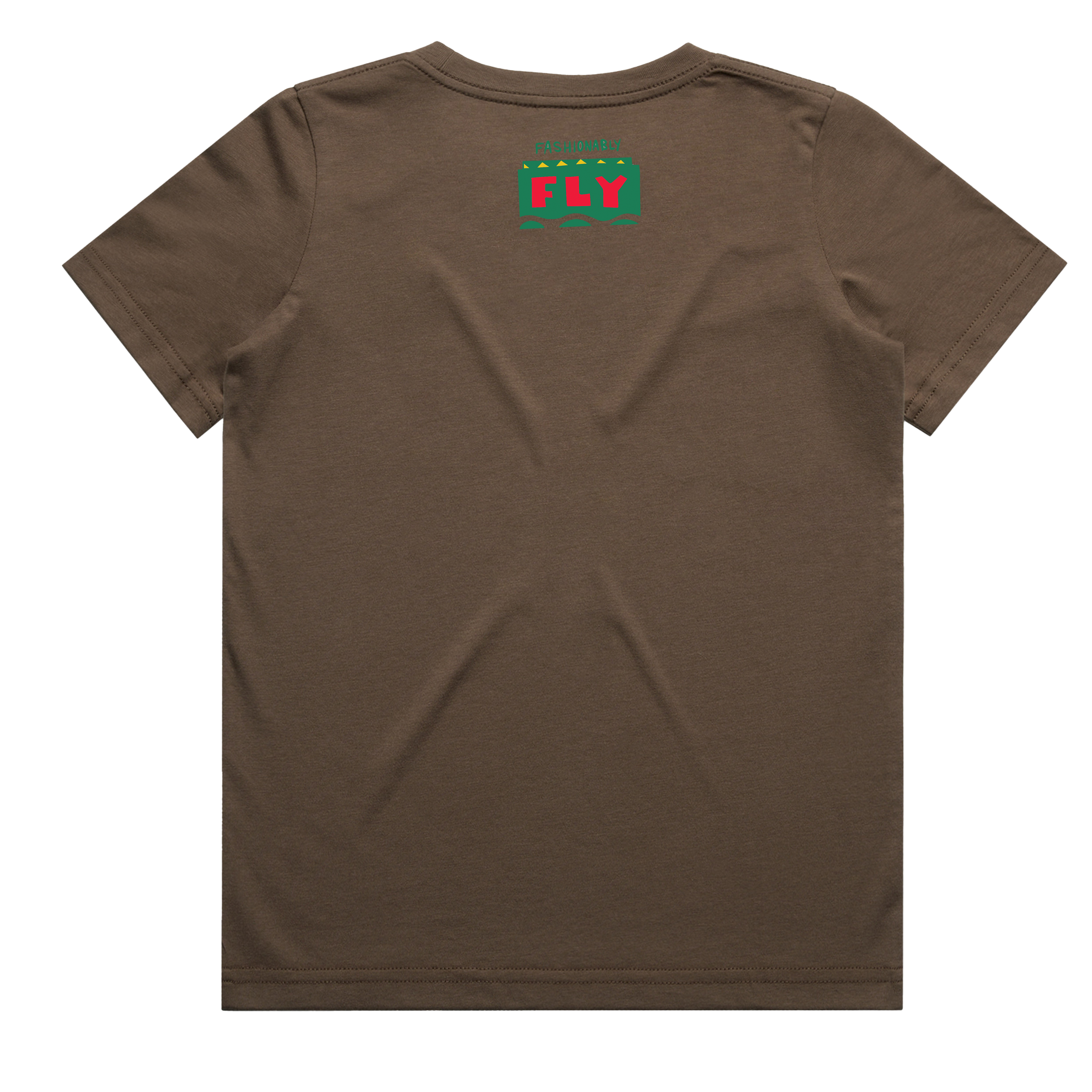 Tribal Mask Kids T-Shirt - Walnut