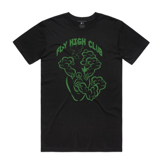 Fly High Club Unisex T-Shirt - Black