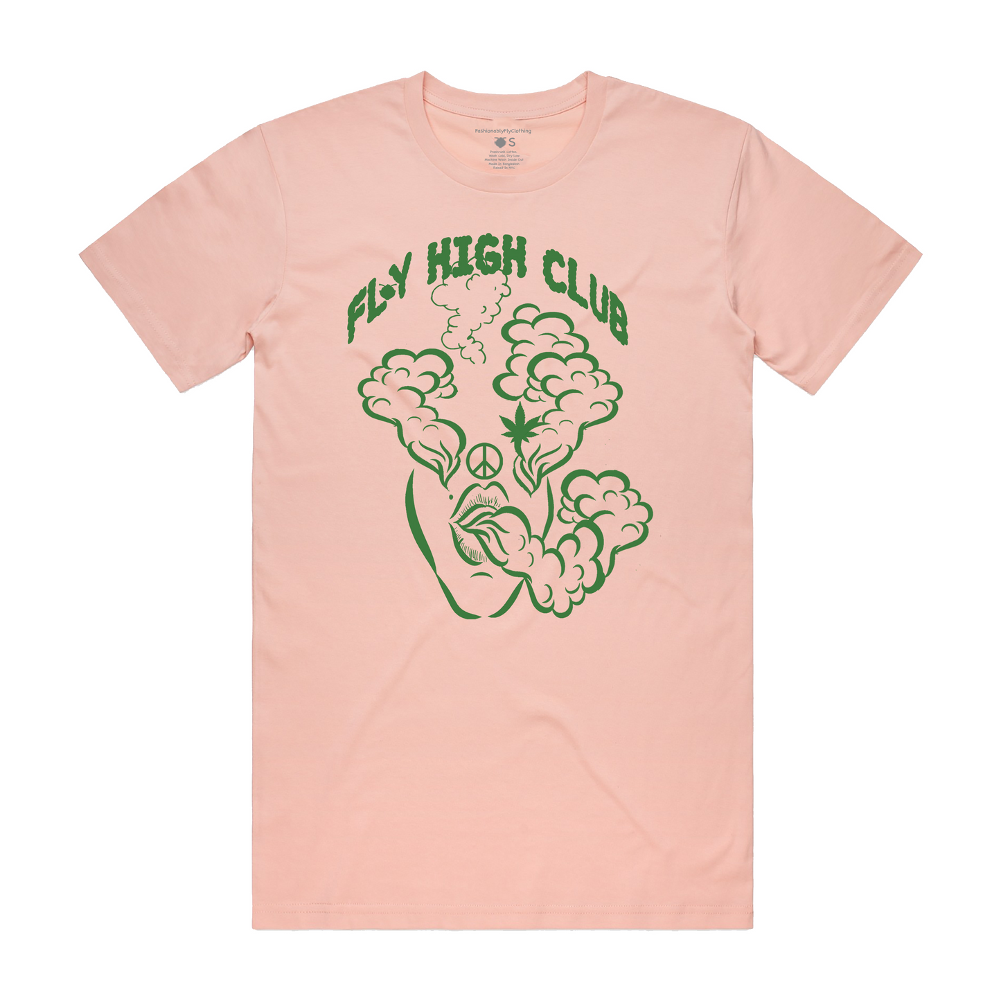 Fly High Club Unisex T-Shirt - Pale Pink