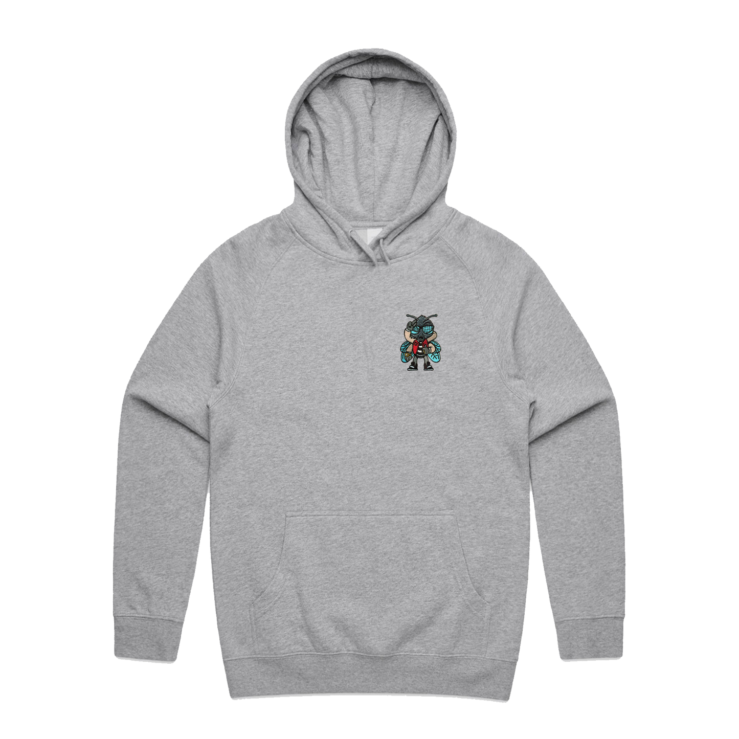 Fly Guy Patch Unisex Pullover - Heather Grey