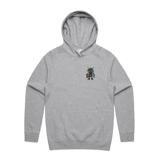 Fly Guy Patch Unisex Pullover - Heather Grey