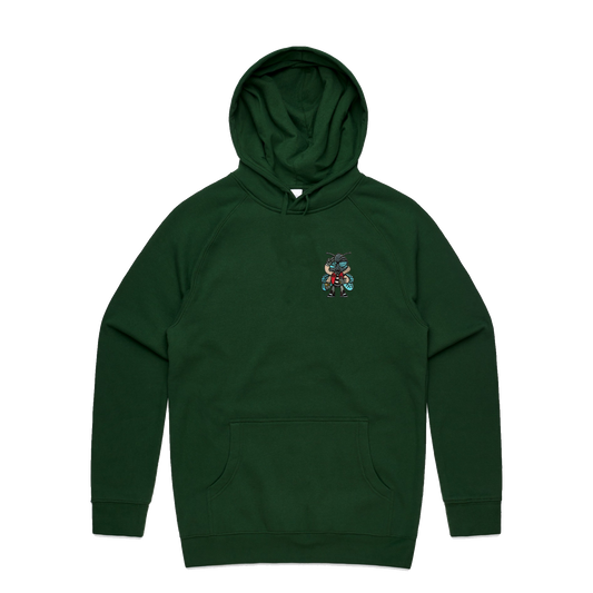 Fly Guy Patch Unisex Pullover - Forest Green