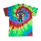 Buzzzy T-Shirt - Tie Dyed Rainbow Spiral