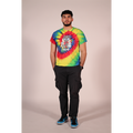 Buzzzy T-Shirt - Tie Dyed Rainbow Spiral