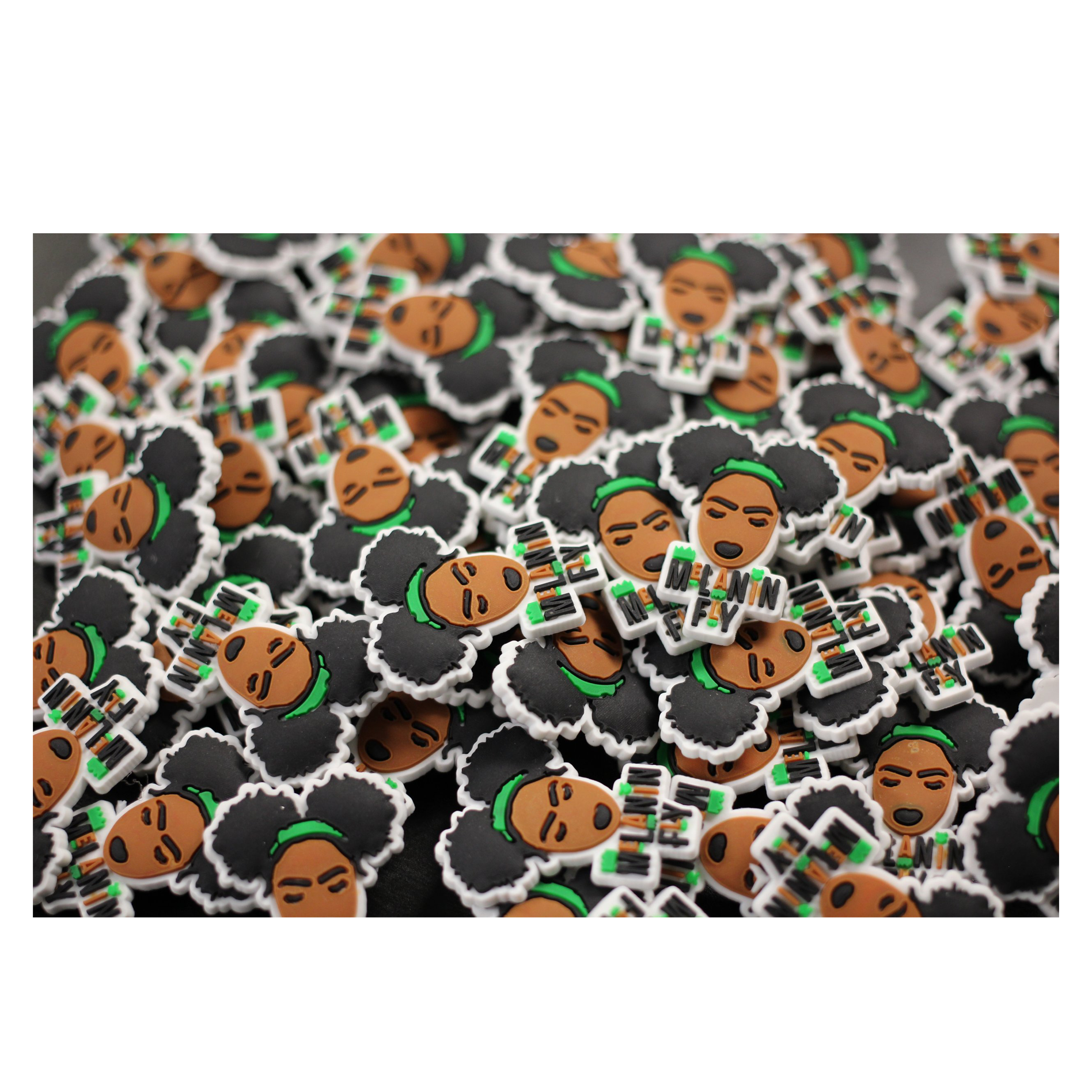 Melanin Fly Croc Jibbitz