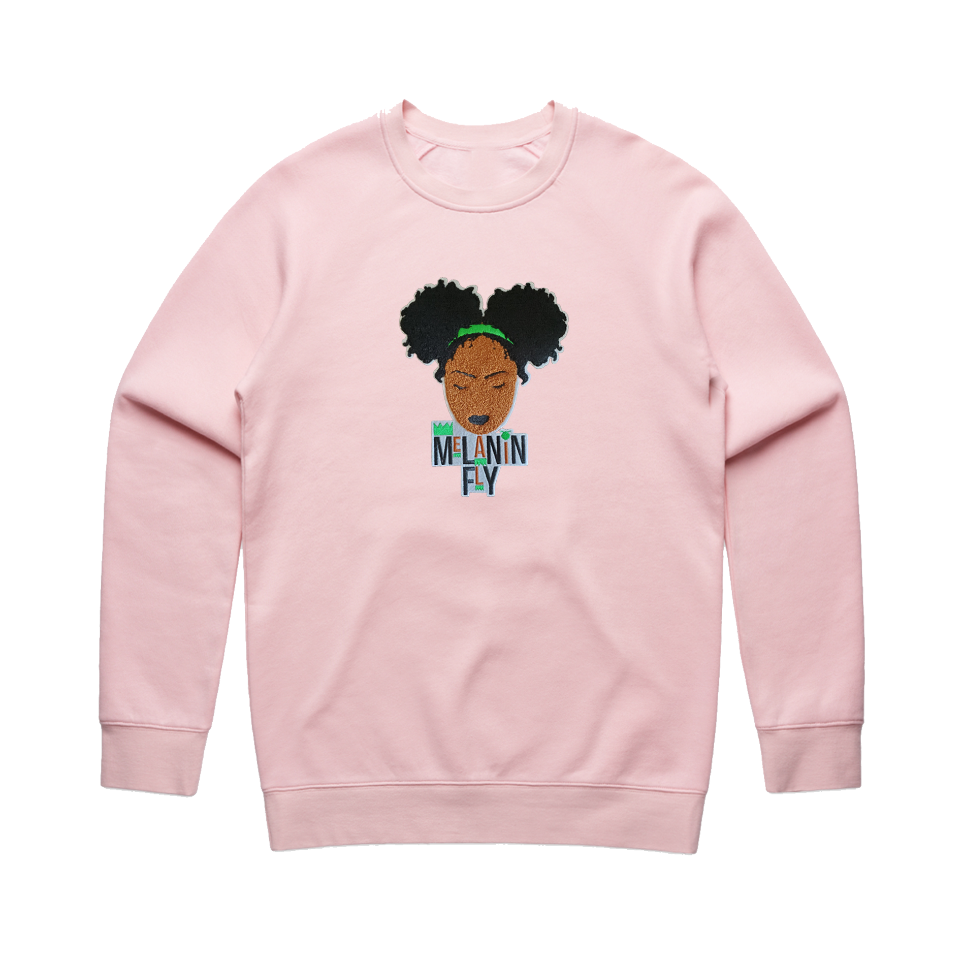 Melanin Fly Chenille Patch Unisex Sweatshirt