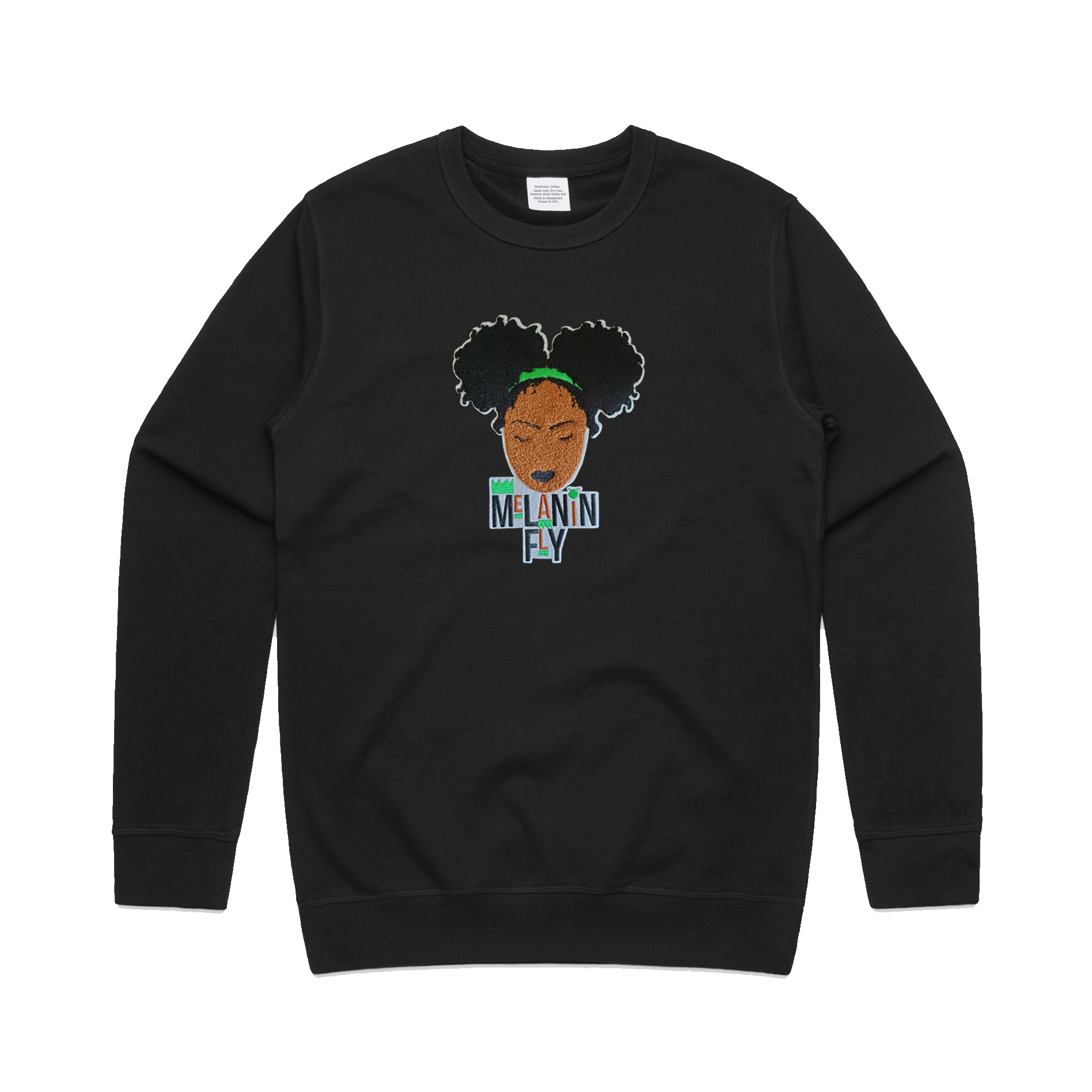 Melanin Fly Chenille Patch Unisex Sweatshirt