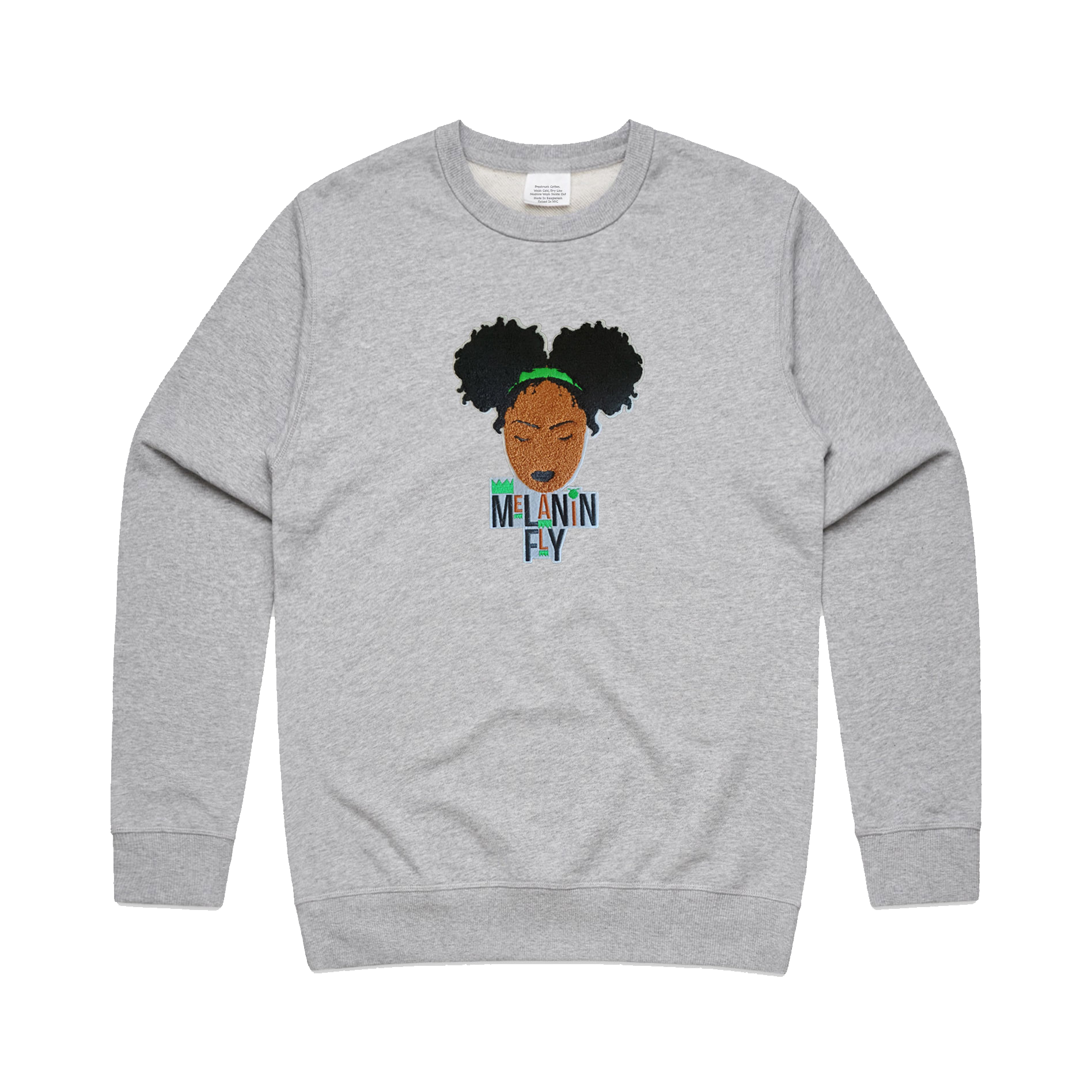 Melanin Fly Chenille Patch Unisex Sweatshirt