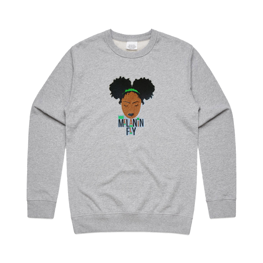 Melanin Fly Chenille Patch Unisex Sweatshirt