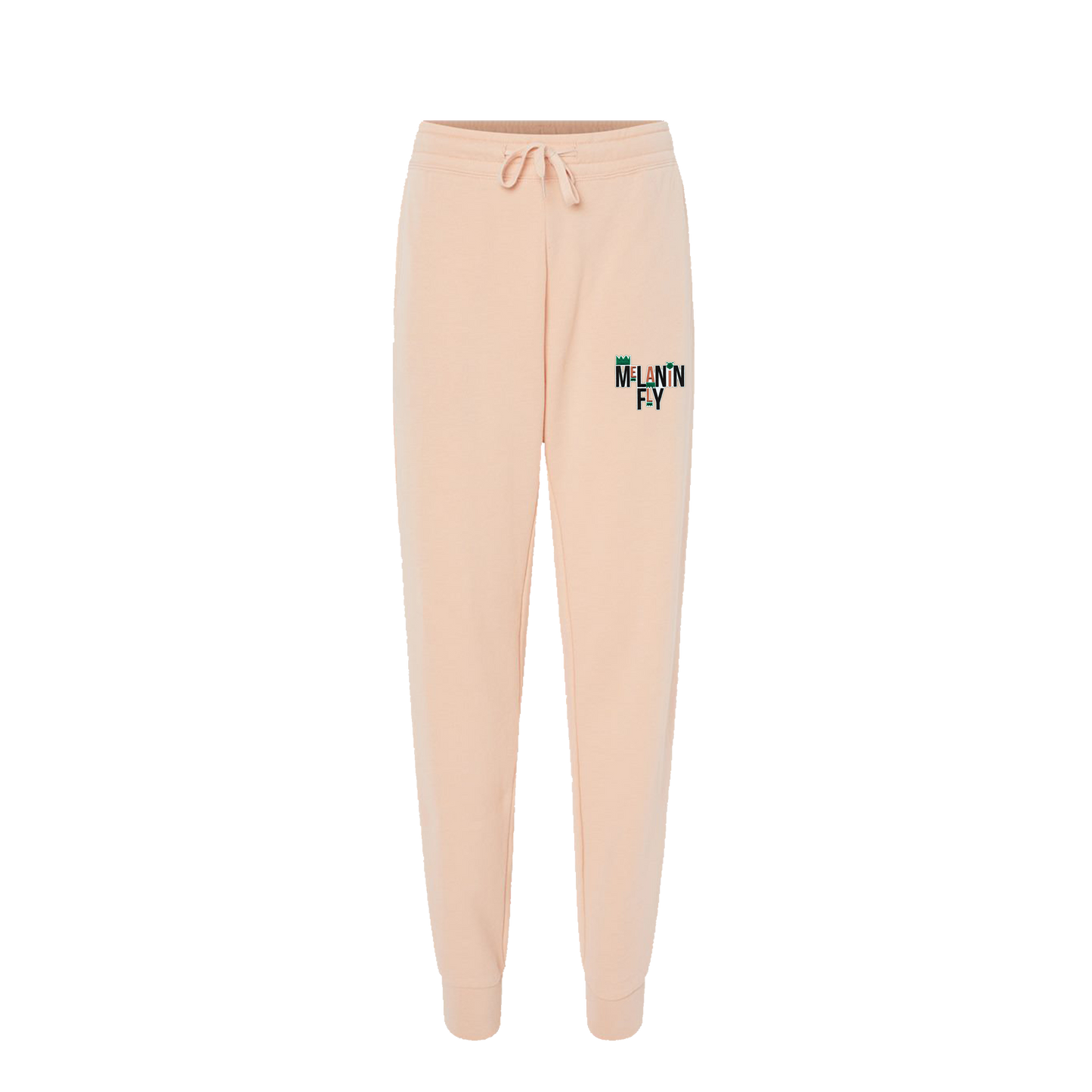 Melanin Fly Embroidery Patch Wave Wash Wo's Sweats - Blush