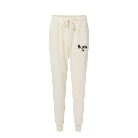 Melanin Fly Embroidery Patch Wave Wash Wo's Sweats - Natural
