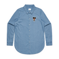 Melanin Fly Patch Wo's Denim Shirt