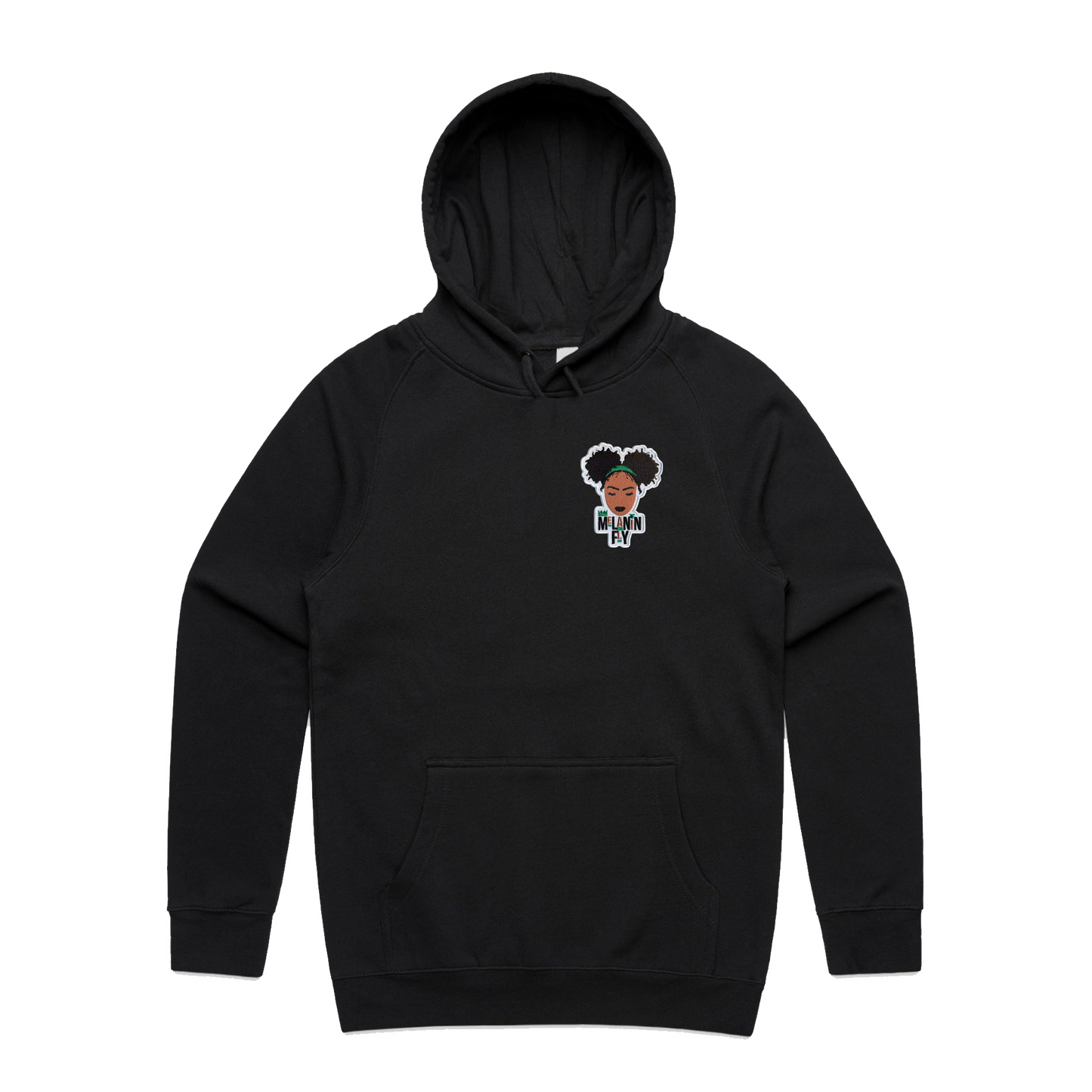 Melanin Fly Patch Unisex Pullover - Black