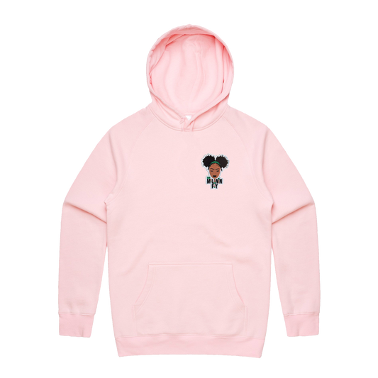 Melanin Fly Patch Unisex Pullover - Pink
