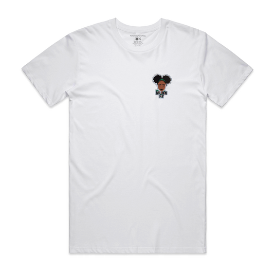 Melanin Fly Patch Unisex T-Shirt - White