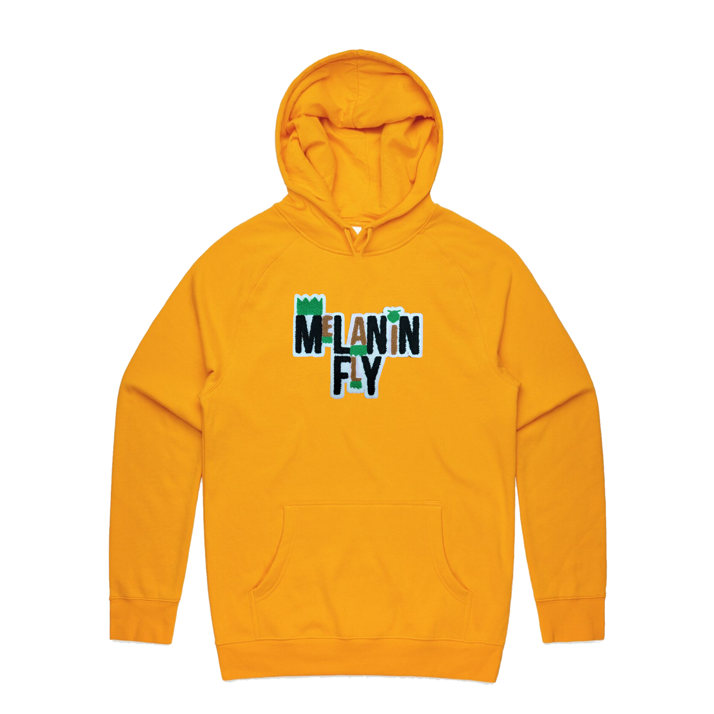 Melanin Fly Words Chenille Patch Unisex Pullover