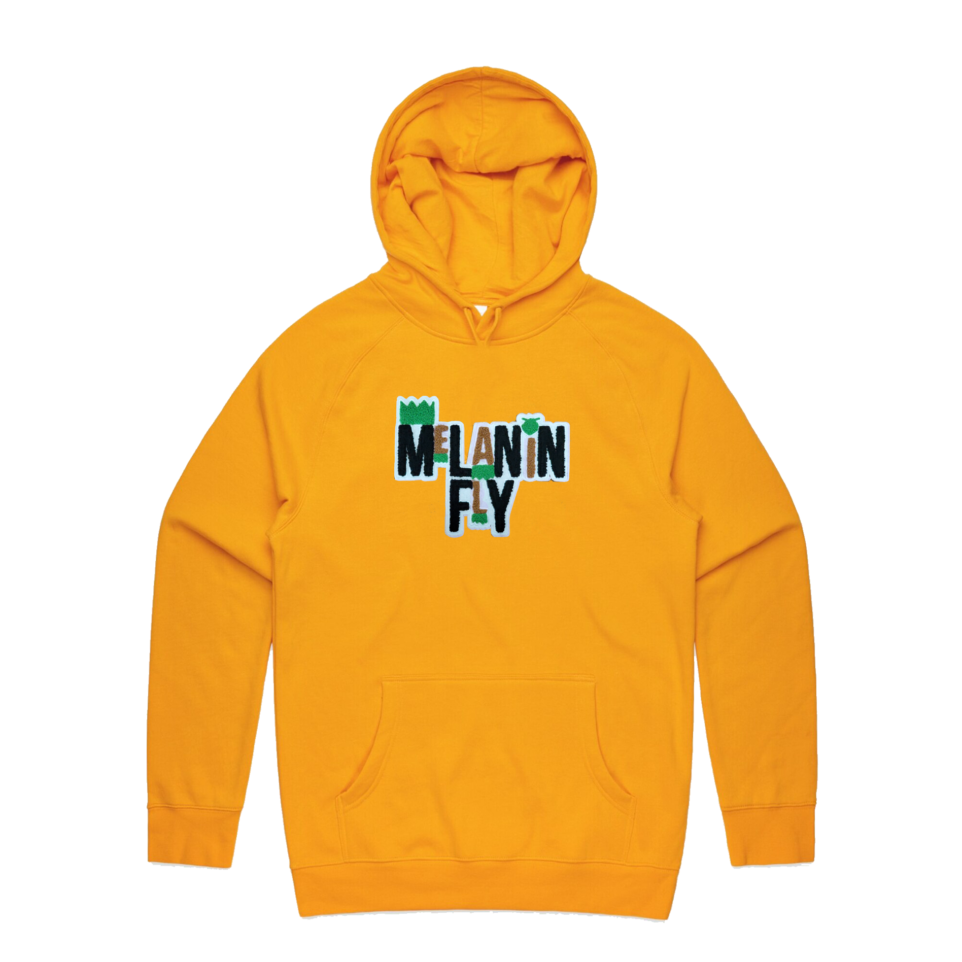 Melanin Fly Words Chenille Patch Unisex Pullover