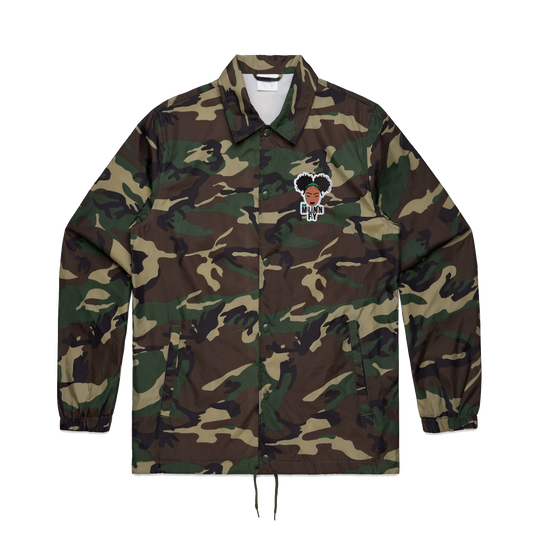 Melanin Fly Unisex Coach Jacket - Camo