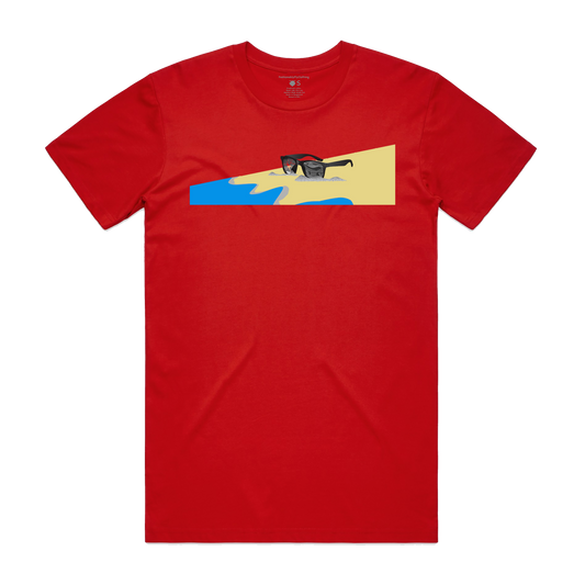 Piggy's View Unisex T-Shirt - Red