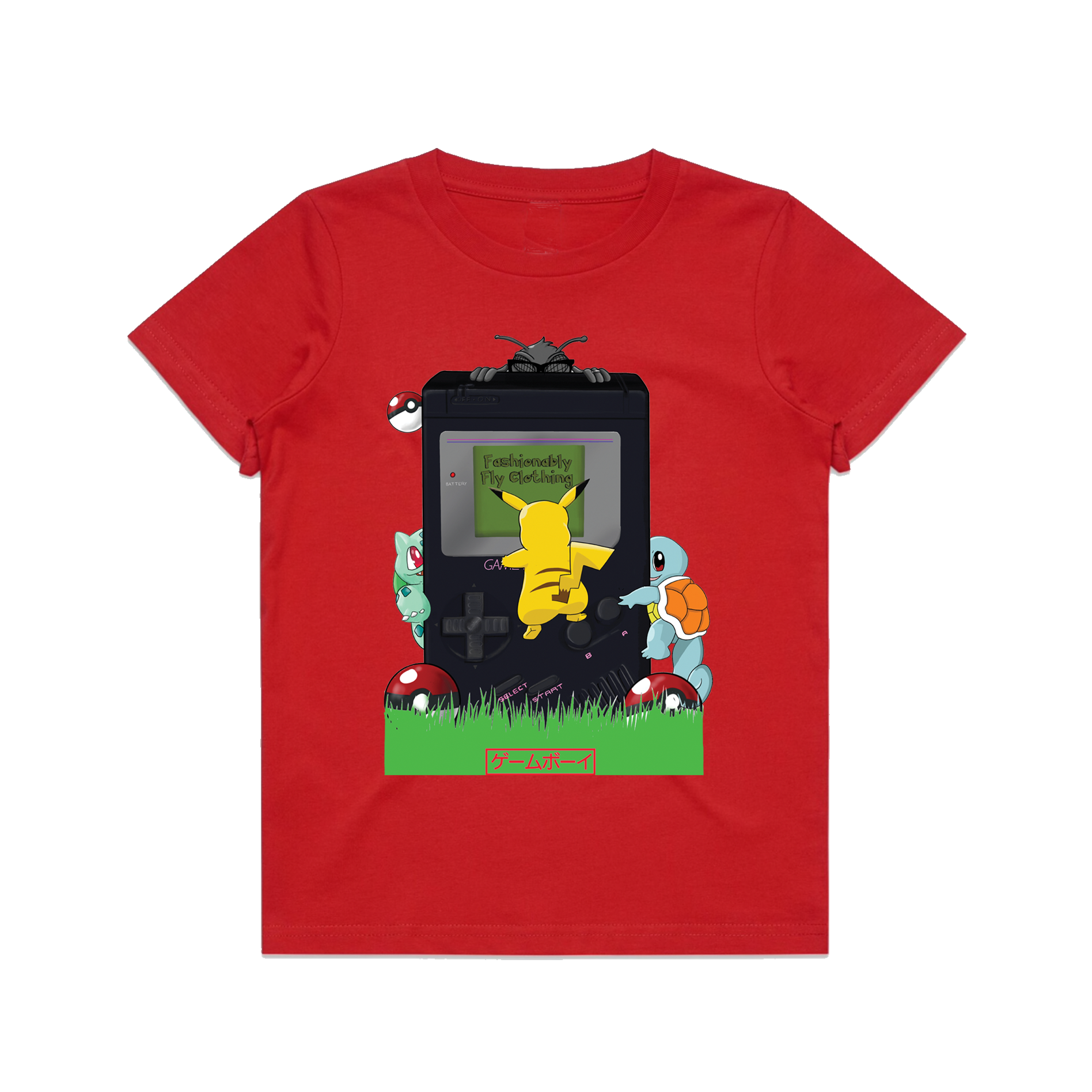 Retro Kids T-Shirt - Fire Red