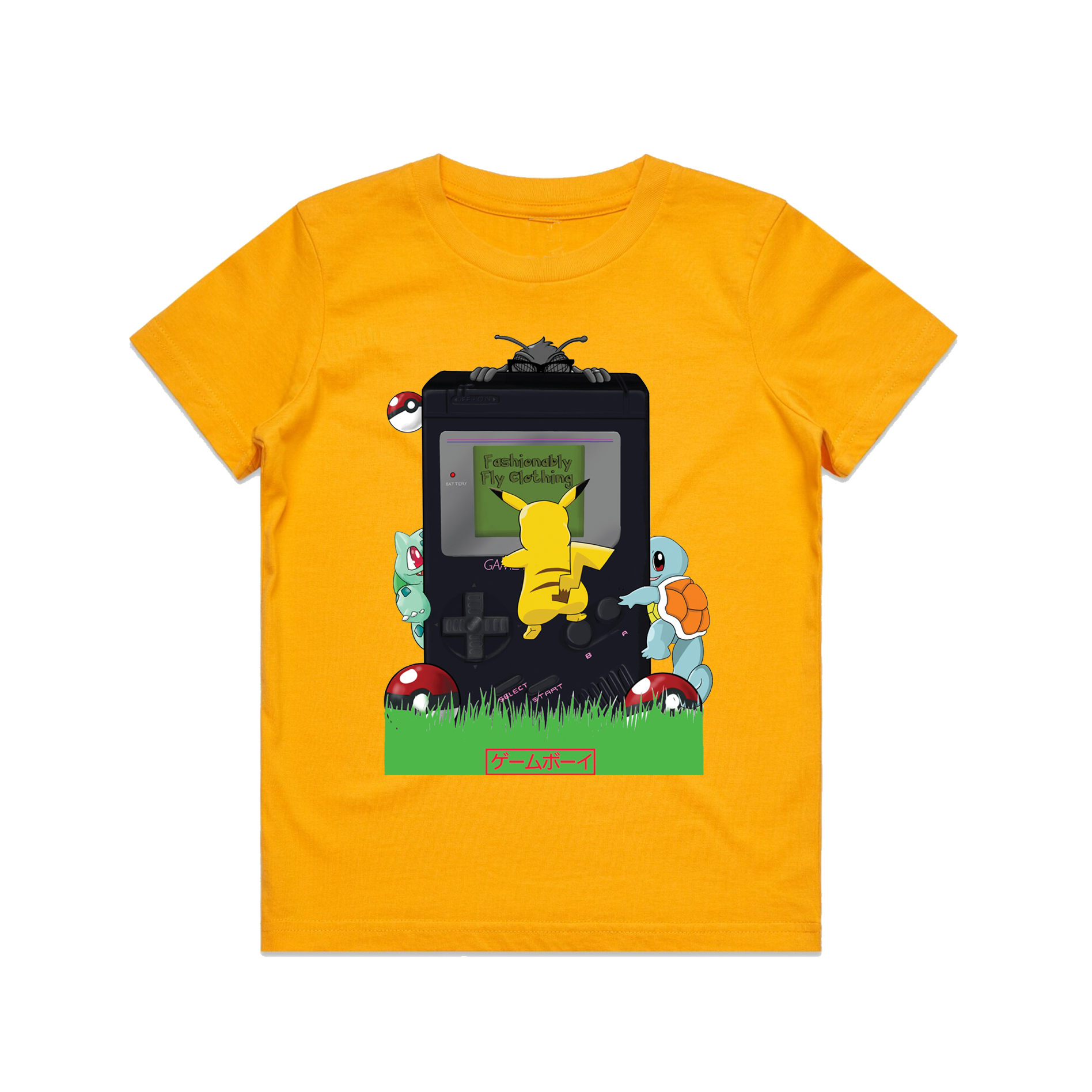 Retro Kids T-Shirt - Yellow Gold